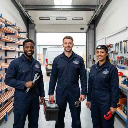 Professional emergency plumber team in Sheffield - diverse, trusted local plumbers